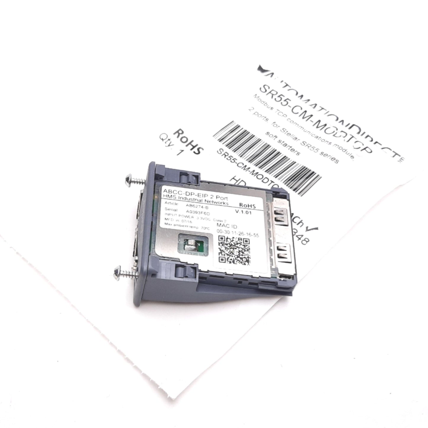 Used Automation Direct SR55-CM-MODTCP Modbus TCP Communication Module 2-Port RJ45