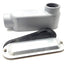 New Emerson LB200-M Iron Conduit Body Form 35, 2 Inch, 2 Hub, 90 Degree