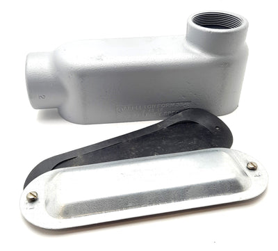 New Emerson LB200-M Iron Conduit Body Form 35, 2 Inch, 2 Hub, 90 Degree