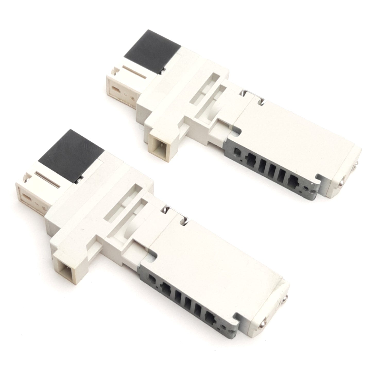 Used Lot of 2 SMC VQ1100-5 Plug-In Solenoid Valve, 2-Pos Single, 24V DC Coil, 0.7MPa