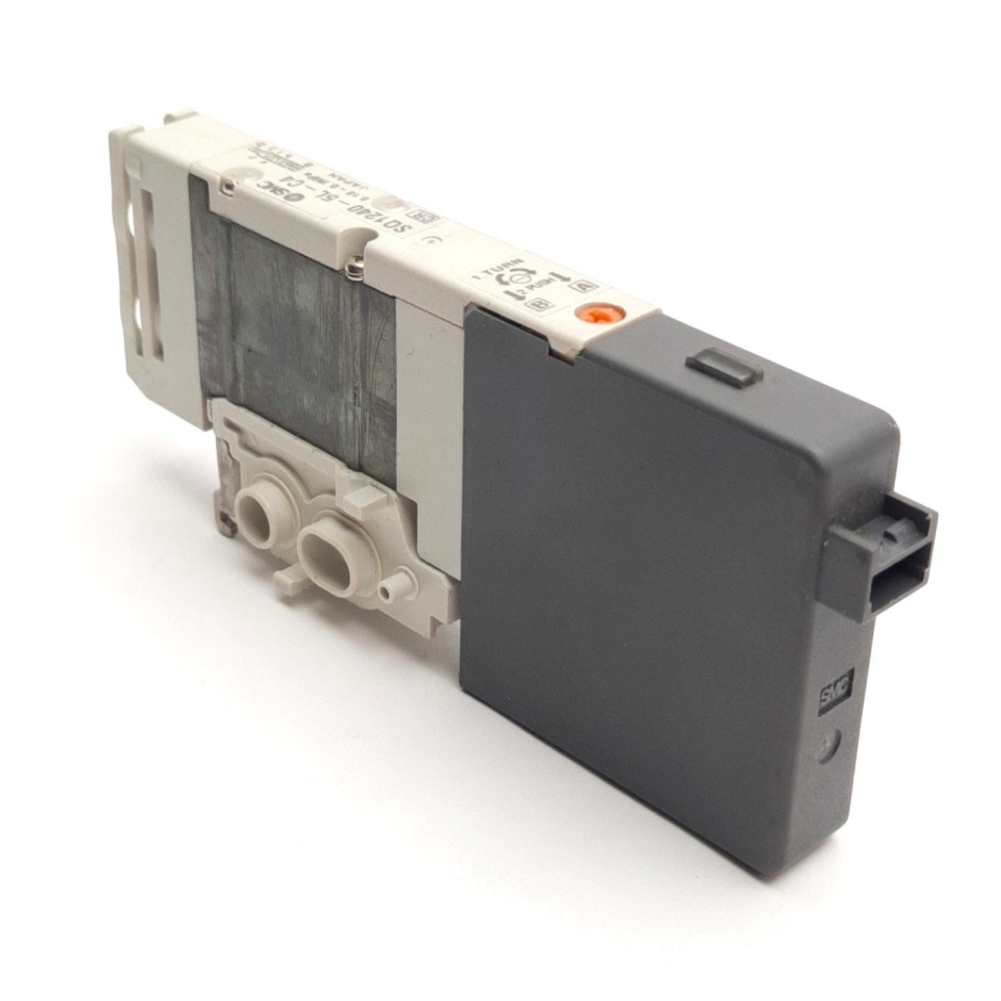 Used SMC SQ1240-5L-C4 Latching Solenoid Valve 2-Pos Double, 0.18-0.7MPa, 24V DC Coil