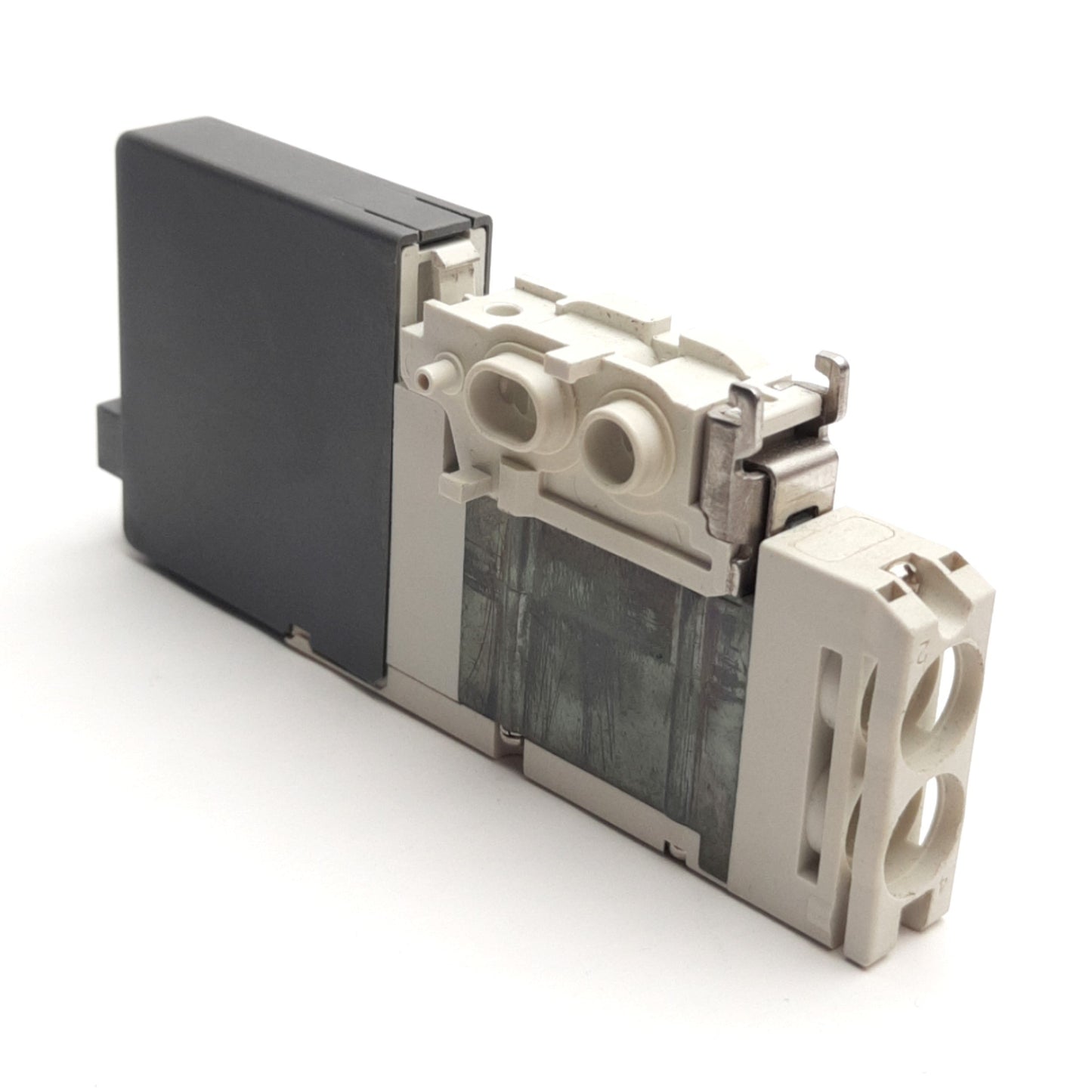 Used SMC SQ1240-5L-C4 Latching Solenoid Valve 2-Pos Double, 0.18-0.7MPa, 24V DC Coil