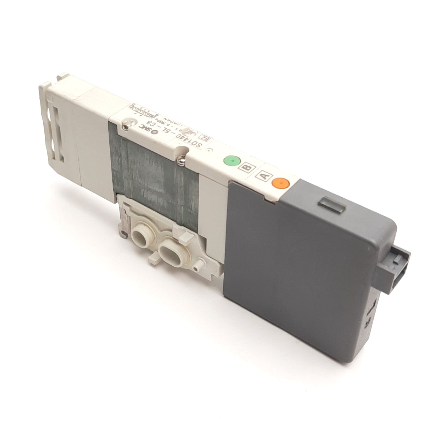 Used SMC SQ1440-5L-C3 Latching Solenoid Valve 2-Pos Single, 0.1-0.7MPa, 24V DC Coil