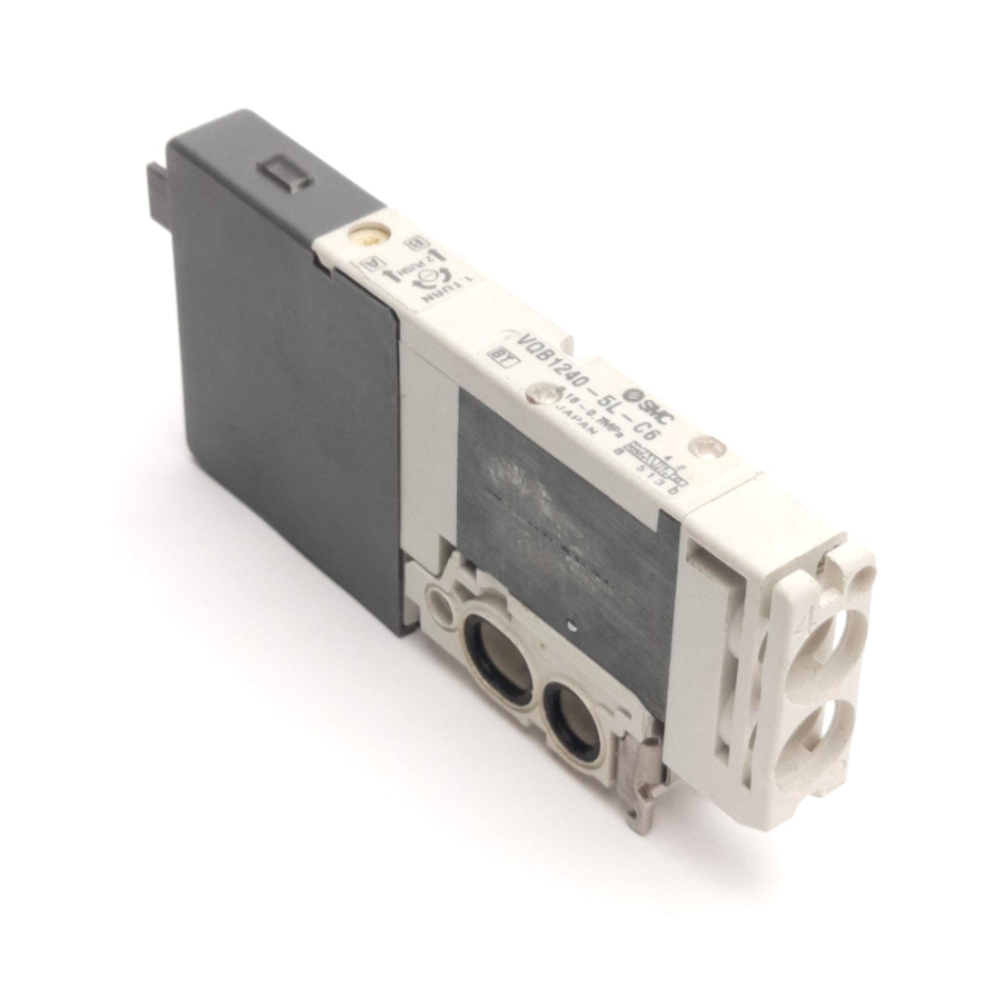 Used SMC VQB1240-5L-C6 Solenoid Valve 2-Pos Single, 0.18-0.7MPa, 24V DC Coil