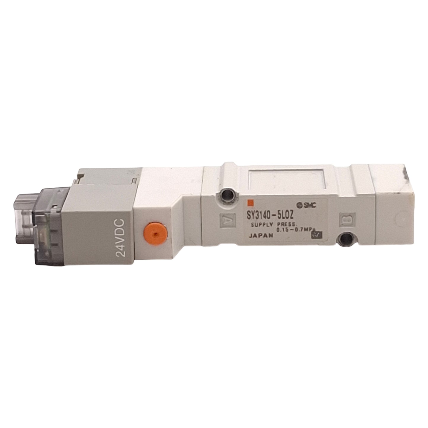 Used SMC SY3140-5LOZ Solenoid Valve Base Mounted 0.15-0.7MPa, 24VDC Coil