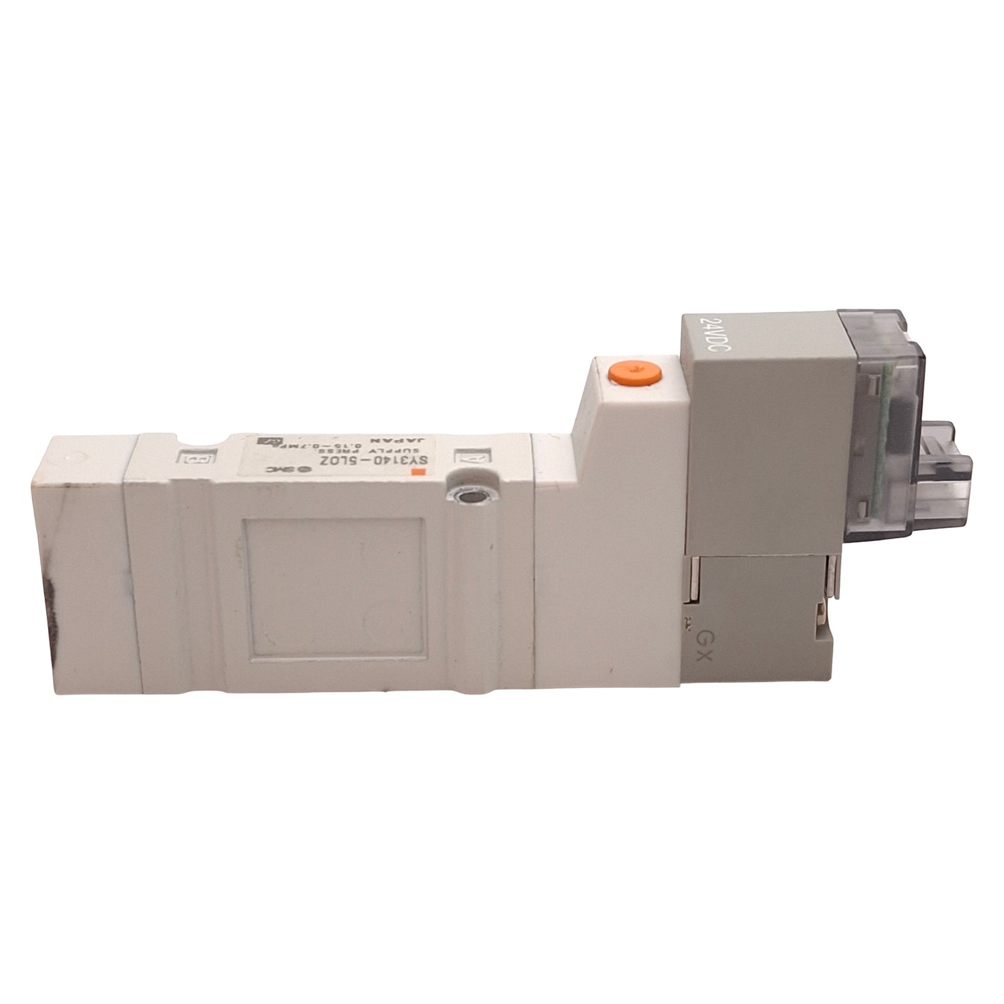 Used SMC SY3140-5LOZ Solenoid Valve Base Mounted 0.15-0.7MPa, 24VDC Coil
