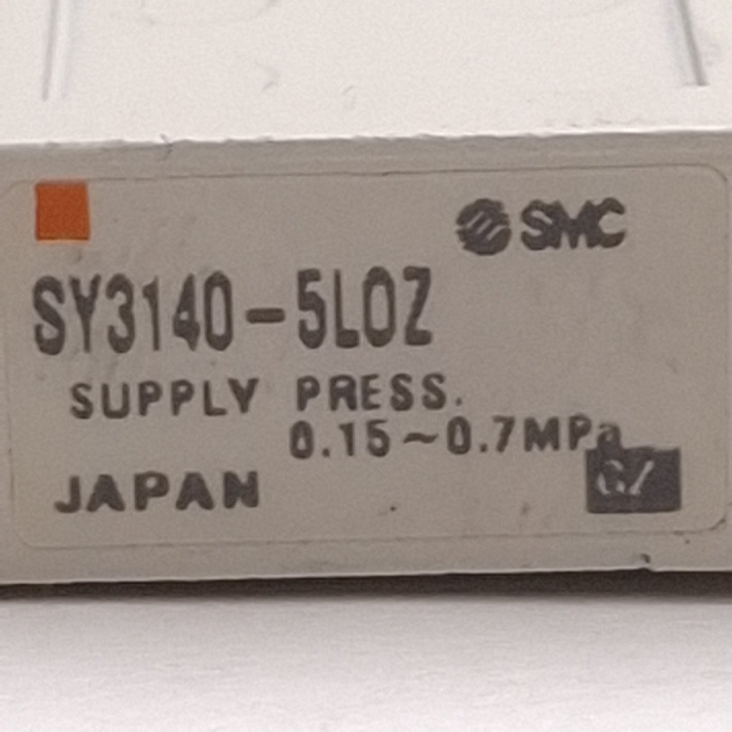 Used SMC SY3140-5LOZ Solenoid Valve Base Mounted 0.15-0.7MPa, 24VDC Coil