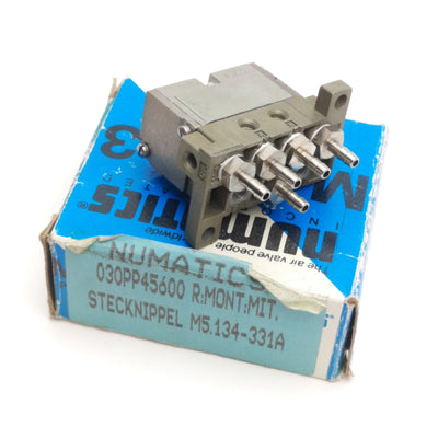 New  ASCO Numatics 031PP4000R Mark 3 Power Valve, 10-32 Ports to Ø3.5mm Hose Barb