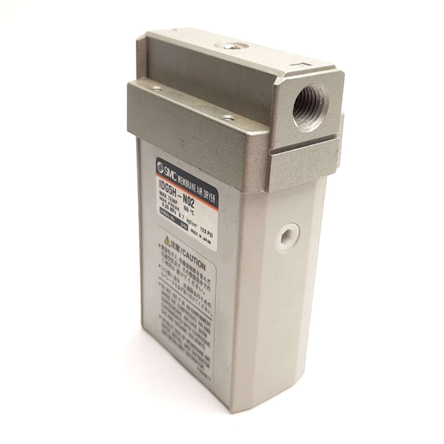 Used SMC IDG5H-N02 Membrane Air Dryer 1/4" NPT, 0.85MPa Max, Flow Rate: 50L/Min
