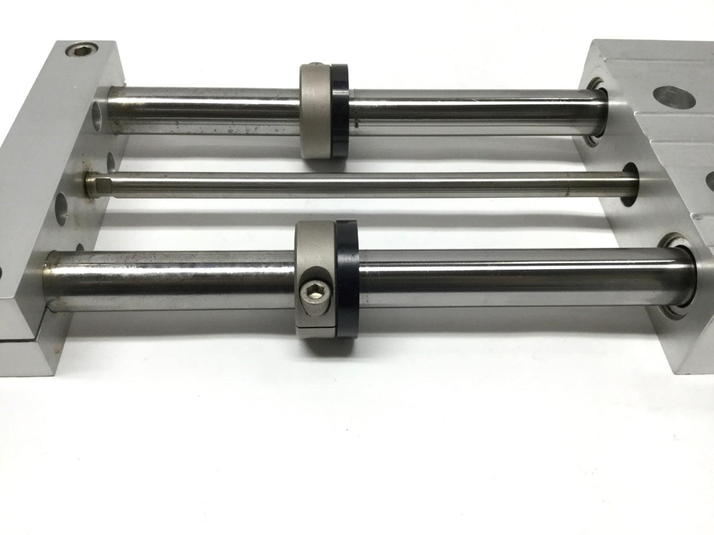 Used PHD SED24 X 4 X 3-AR-J2-M-PB-V1-Z1 Air Cylinder Thruster Slide, 4" Stroke
