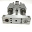 Used PHD SED24 X 4 X 3-AR-J2-M-PB-V1-Z1 Air Cylinder Thruster Slide, 4" Stroke