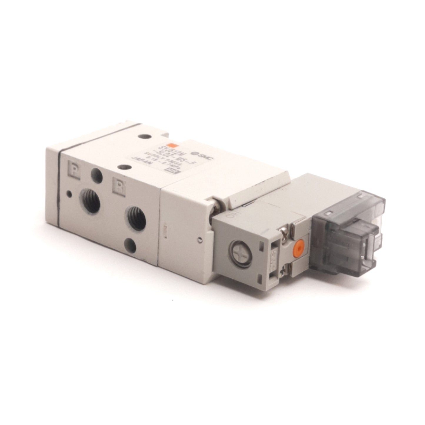 Used SMC SYJ512M-5LOZ-M5-F Solenoid Valve, Normally Closed, 3-Port, 24V DC Coil