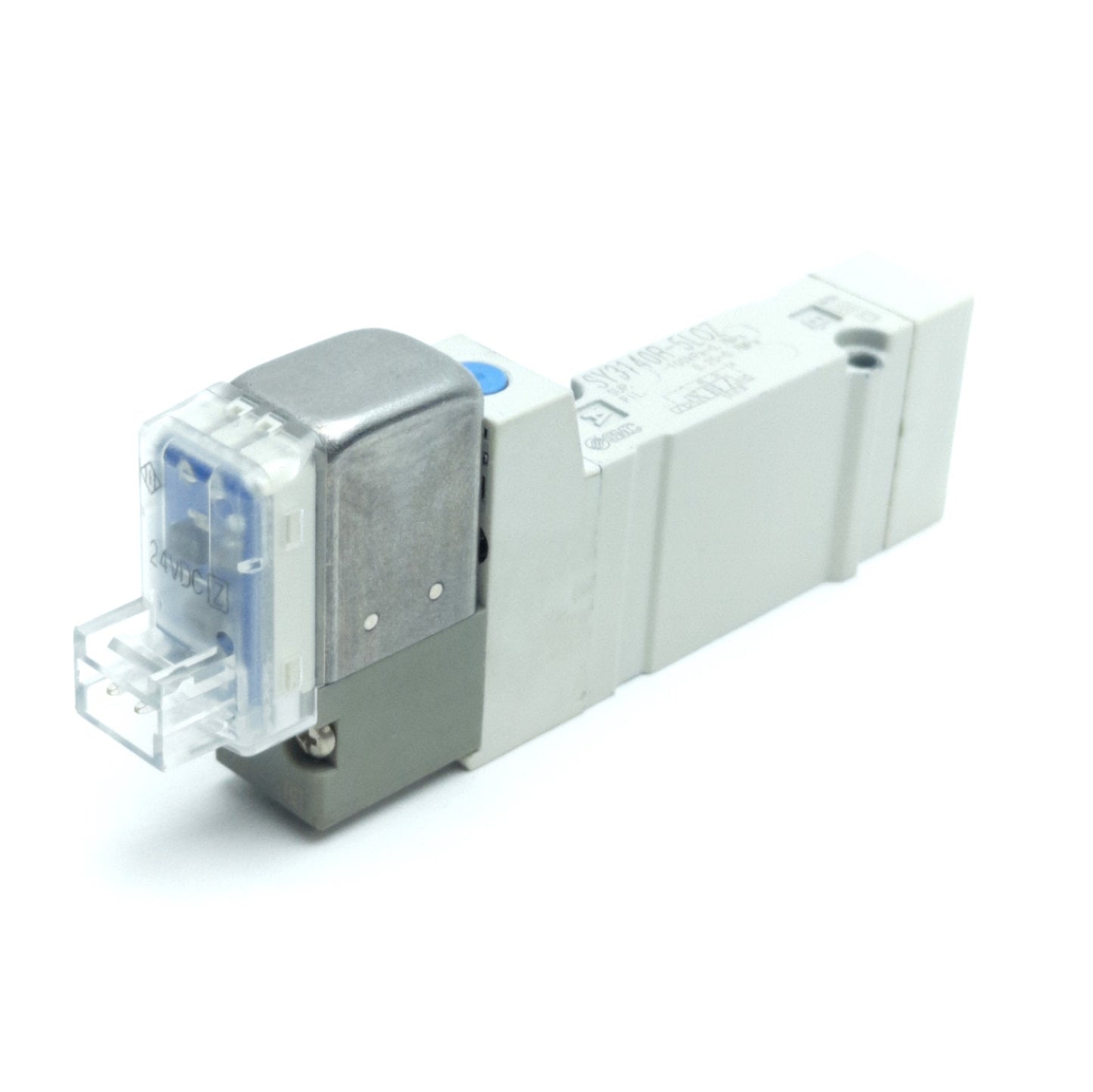 Used SMC SY3140R-5LOZ Solenoid Valve, 2-Pos 5-Port, 0.7MPa Max, 24V DC Coil