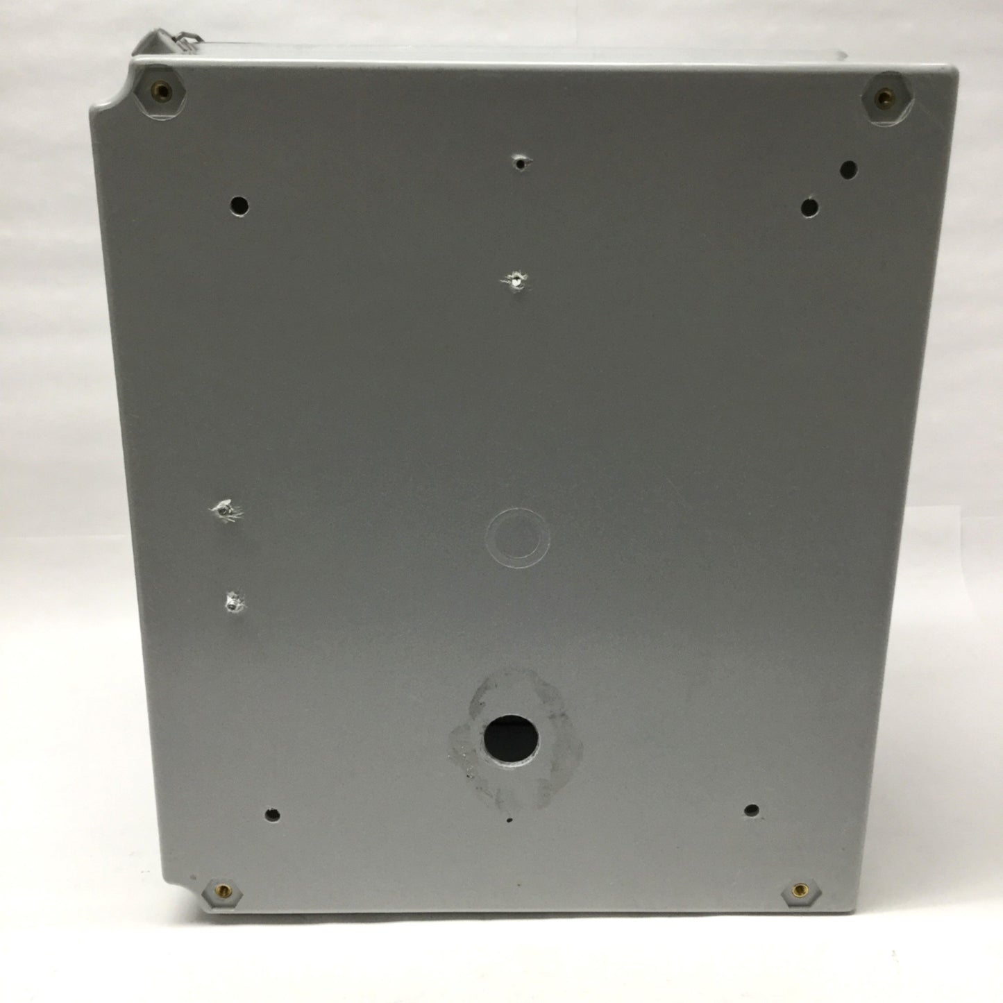 Used Hoffman A14128CHQRFG Fiberglass Enclosure 14" x 12" x 8" Box *5.5" Cut-Out*
