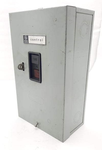 Used General Electric CR1062S2B Manual Starter with Enclosure, 3-Pole, Rating: 600VAC
