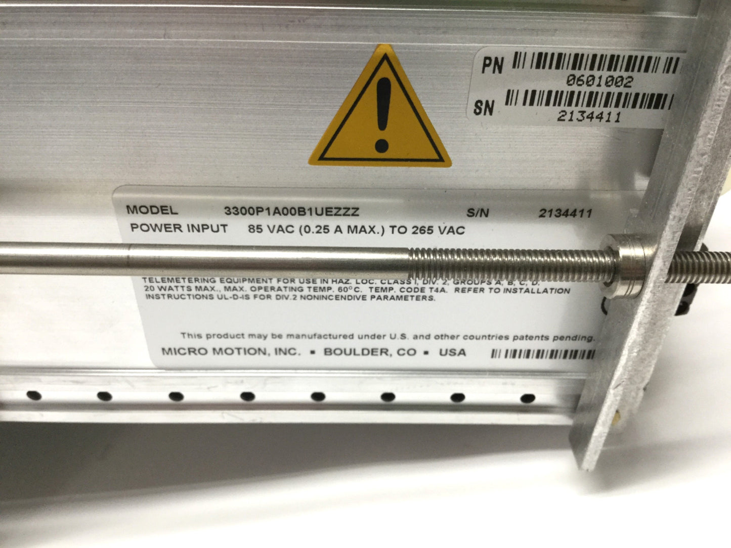 Used Micro Motion 3300P1A00B1UEZZZ Coriolis Discrete Controller Process Monitor