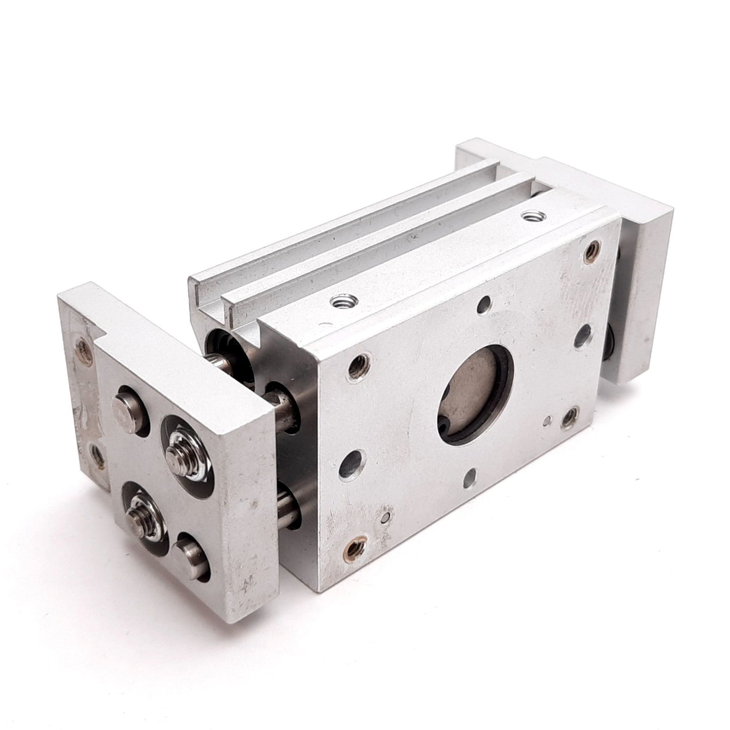 Used SMC MHL2-10D1 Pneumatic Gripper, Bore: 10mm, Stroke: 40mm, 0.15-0.6MPa, M5x0.8