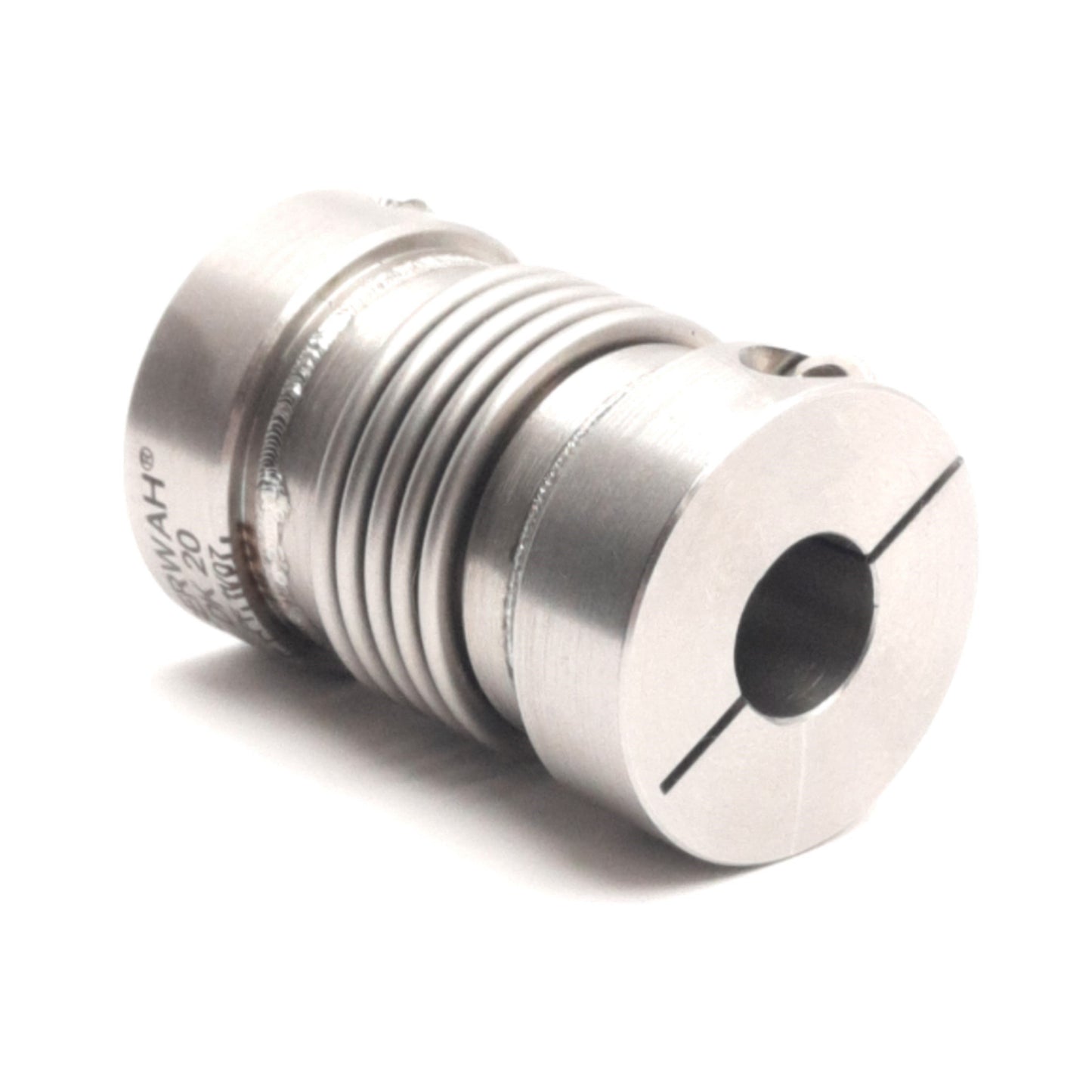 Used Gerwah DK20/37-9.25h7-7.95h7-SS Bellows Coupler, 3/8" x 5/16" Bore, 1" OD