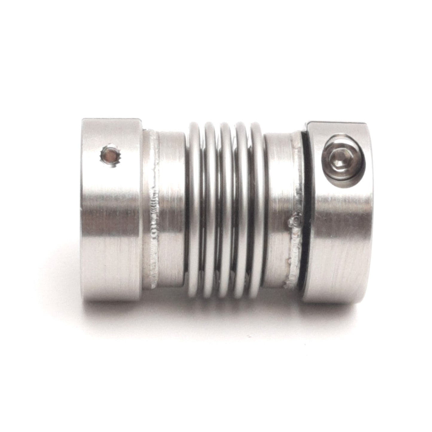 Used Gerwah DK20/37-9.25h7-7.95h7-SS Bellows Coupler, 3/8" x 5/16" Bore, 1" OD