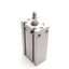 Used SMC CDU16-20D Compact Cylinder, Bore: 16mm, Stroke: 20mm, 0.7MPa, M5x0.8