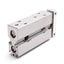Used SMC CXSJL6-20 Compact Dual Rod Cylinder, Bore: 6mm, Stroke: 20mm, 0.7MPa, M3x0.5
