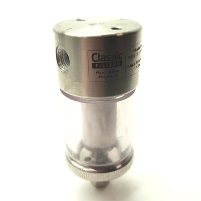 Used Classic Filters SG111.111.5CS Filter Housing 0.1μm 7 Bar ⅛"NPT 316L SS 12-32-5CK