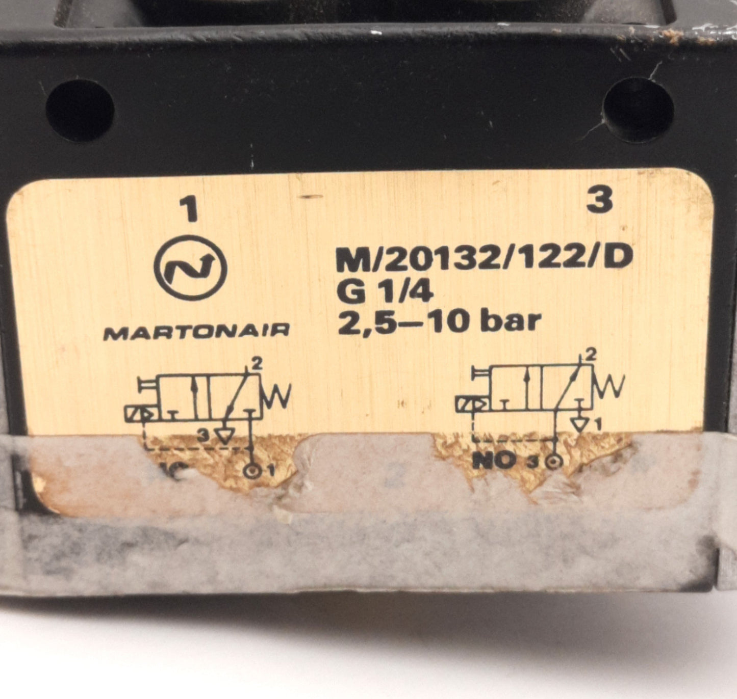 Used Norgren M/20132/122/D/G 1/4 Spool Valve, 2.5-10 bar, 1/4" G, 24V DC Coil