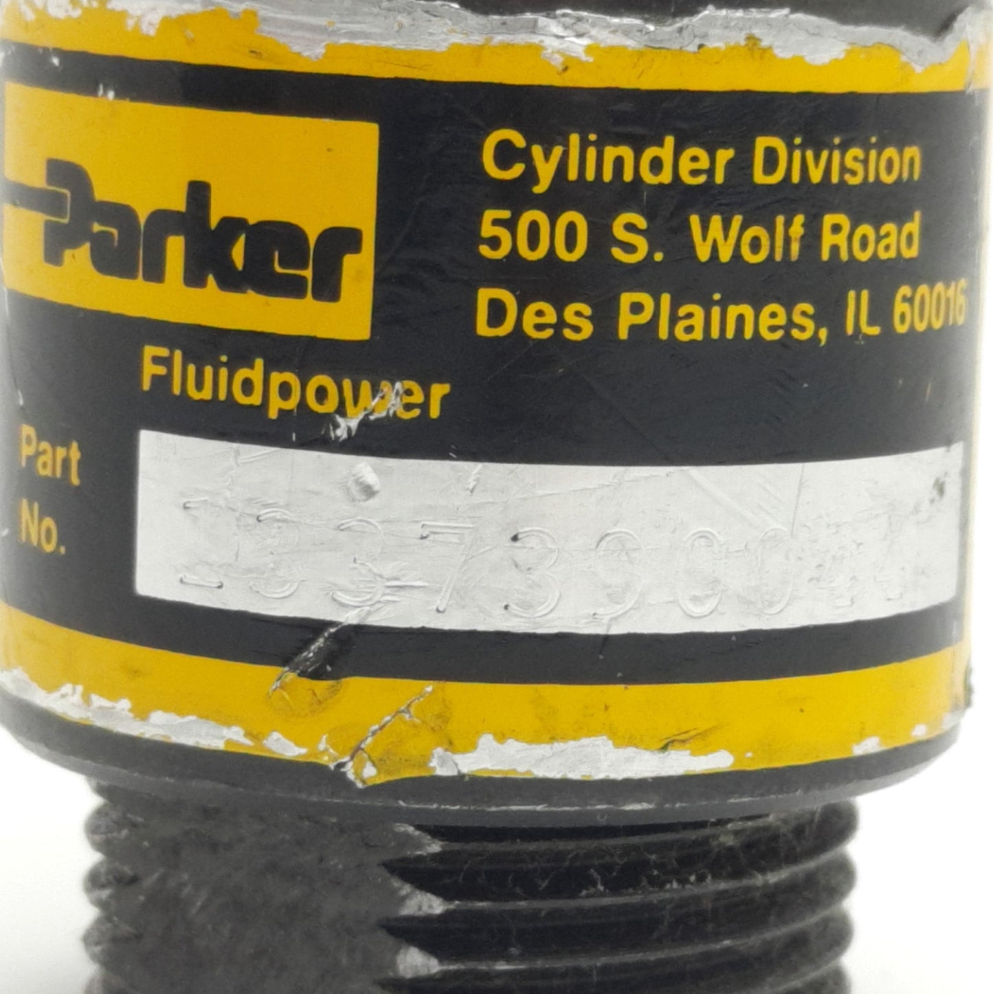 Used Parker 1337390044 Heavy Duty Alignment Coupler, M-F, 7/16-20 Thread