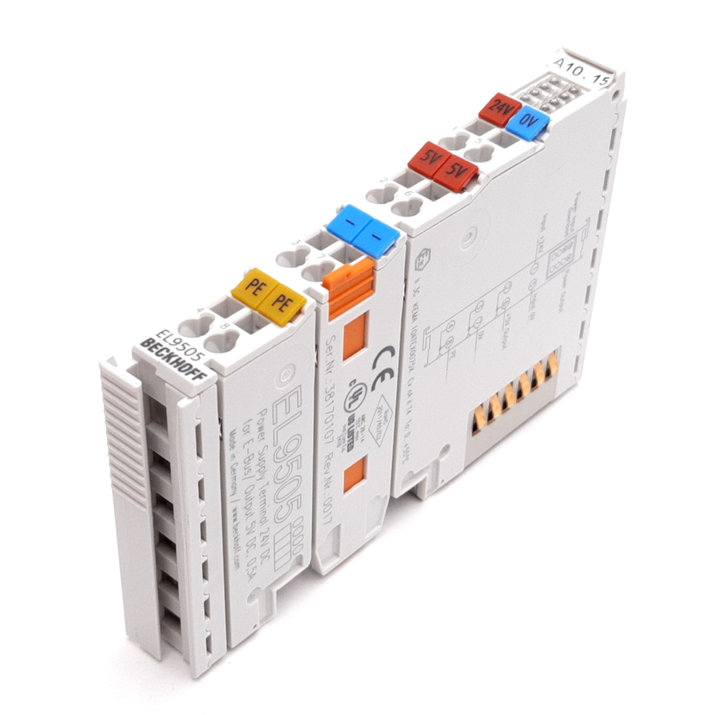 Beckhoff EL9505 EtherCAT Power Supply Terminal Module, In: 24VDC, Out ...