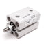 Used SMC CDQSB12-15DM Compact Cylinder, Bore: 12mm, Stroke: 15mm, 1.0MPa, M5x0.8