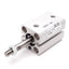 Used SMC CDQSB12-15DM Compact Cylinder, Bore: 12mm, Stroke: 15mm, 1.0MPa, M5x0.8