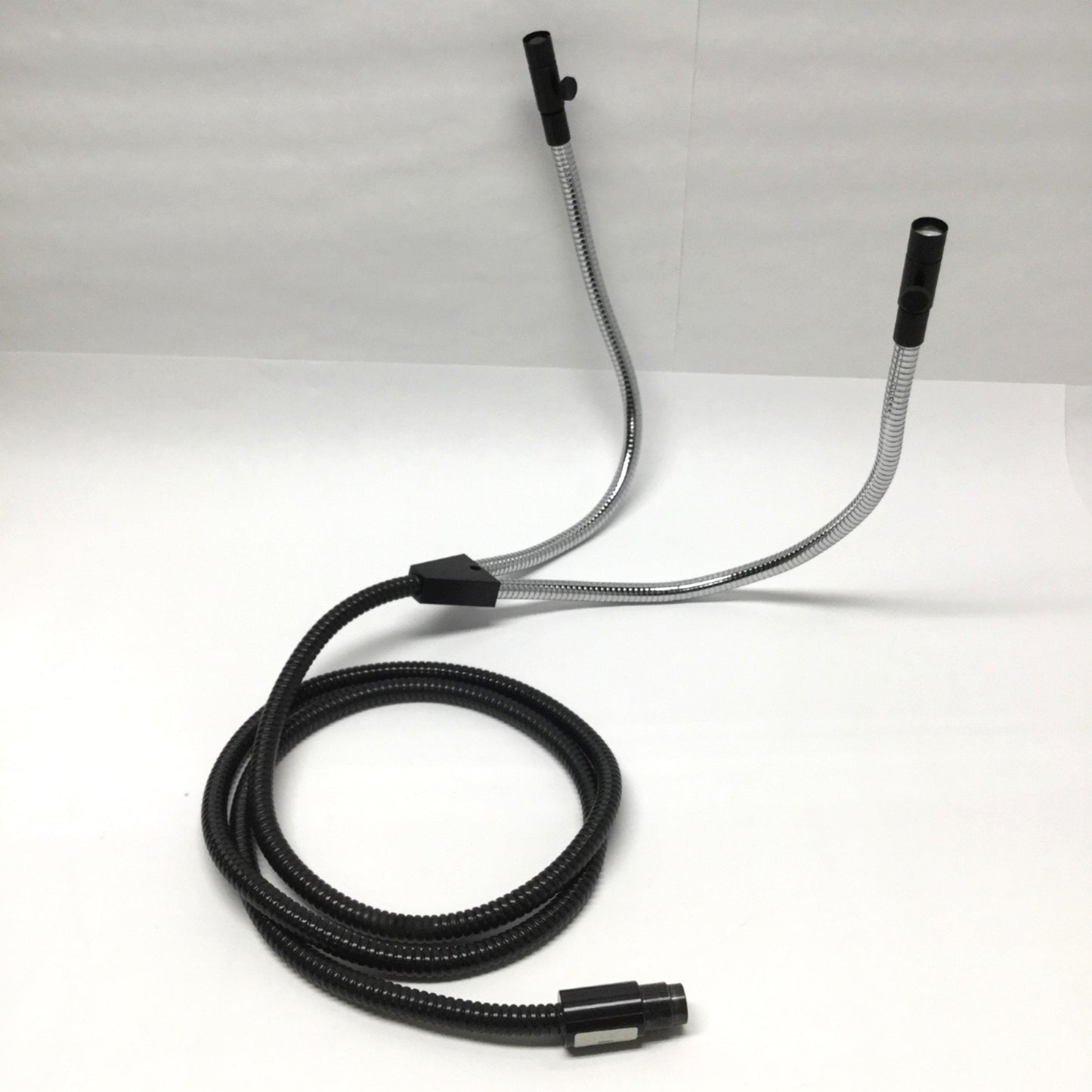 Used Fostec A08520.60 Combination Dual Gooseneck Bundle Fiber Optic Light Guide, 5ft