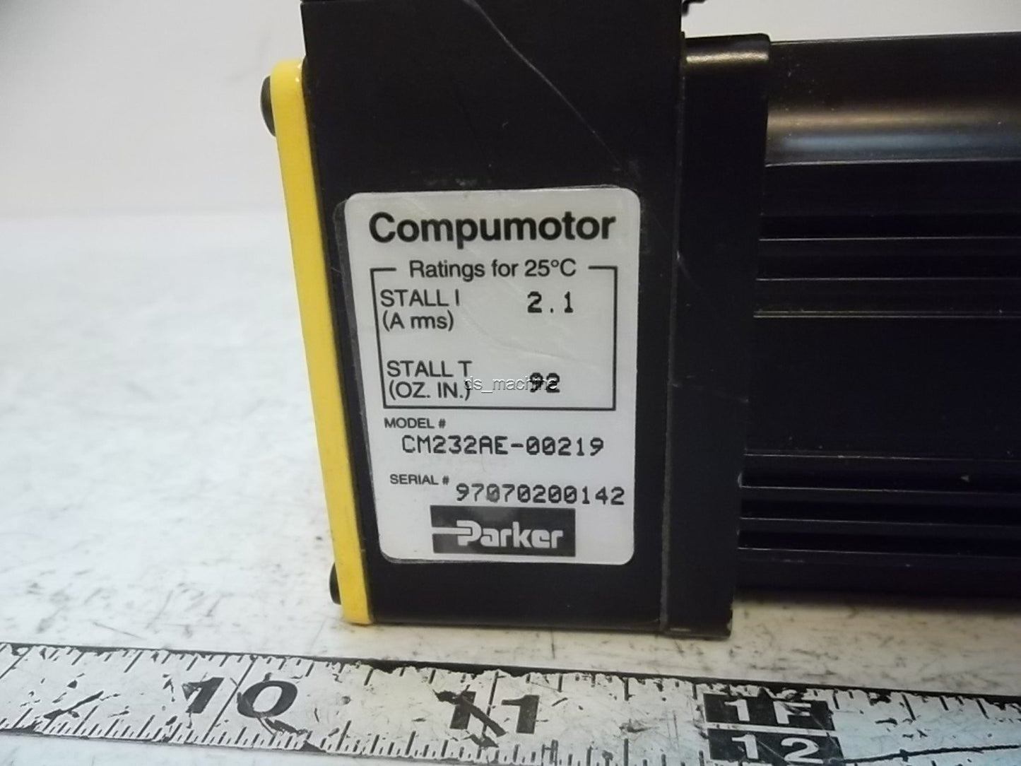 Used Parker Compumotor CM232AE-00219 Brushless DC Servo Motor NEMA 23 340V 92oz-in
