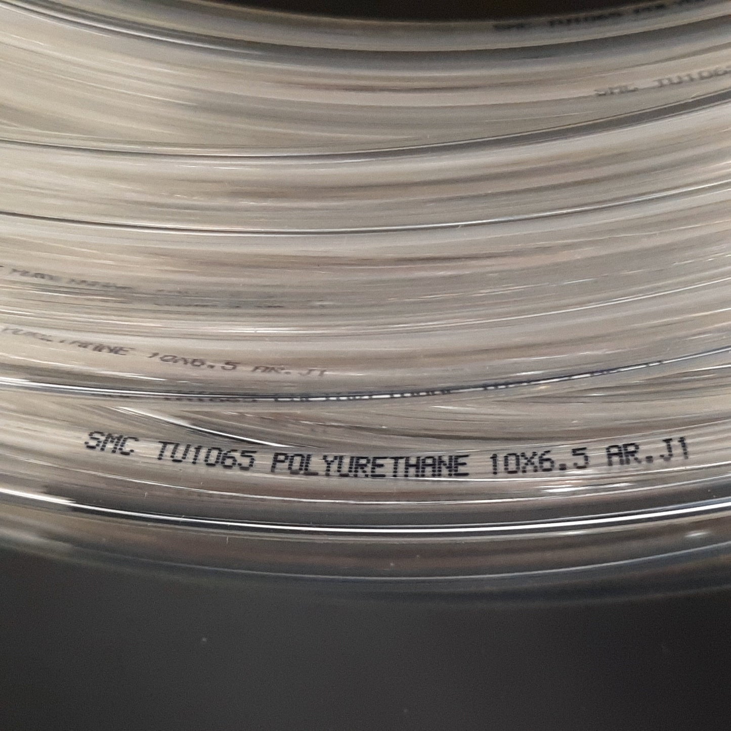 New – Open box SMC TU1065C Clear Pneumatic Polyurethane Tubing, 100ft, 10mm OD, 6.5mm ID