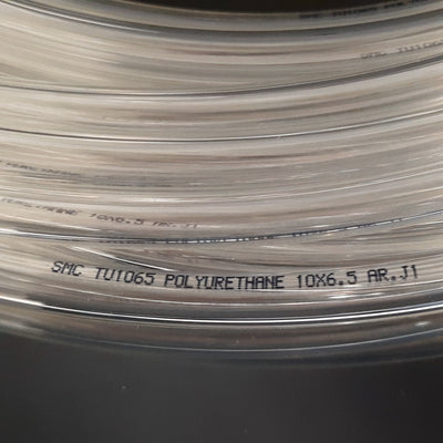 New – Open box SMC TU1065C Clear Pneumatic Polyurethane Tubing, 100ft, 10mm OD, 6.5mm ID