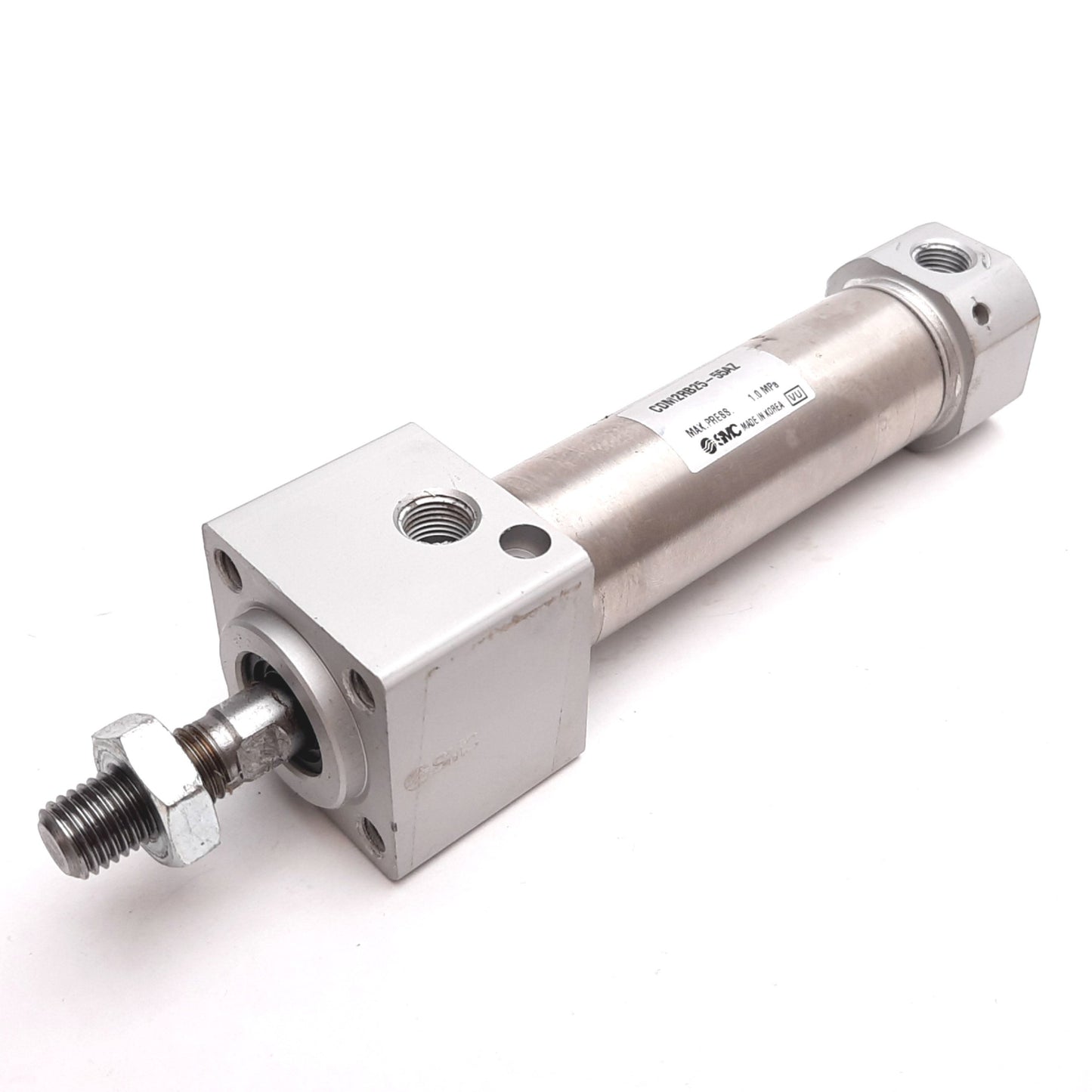Used SMC CDM2RB25-55AZ Pneumatic Cylinder, Bore: 25mm, Stroke: 55mm, 1.0MPa, Rc1/8