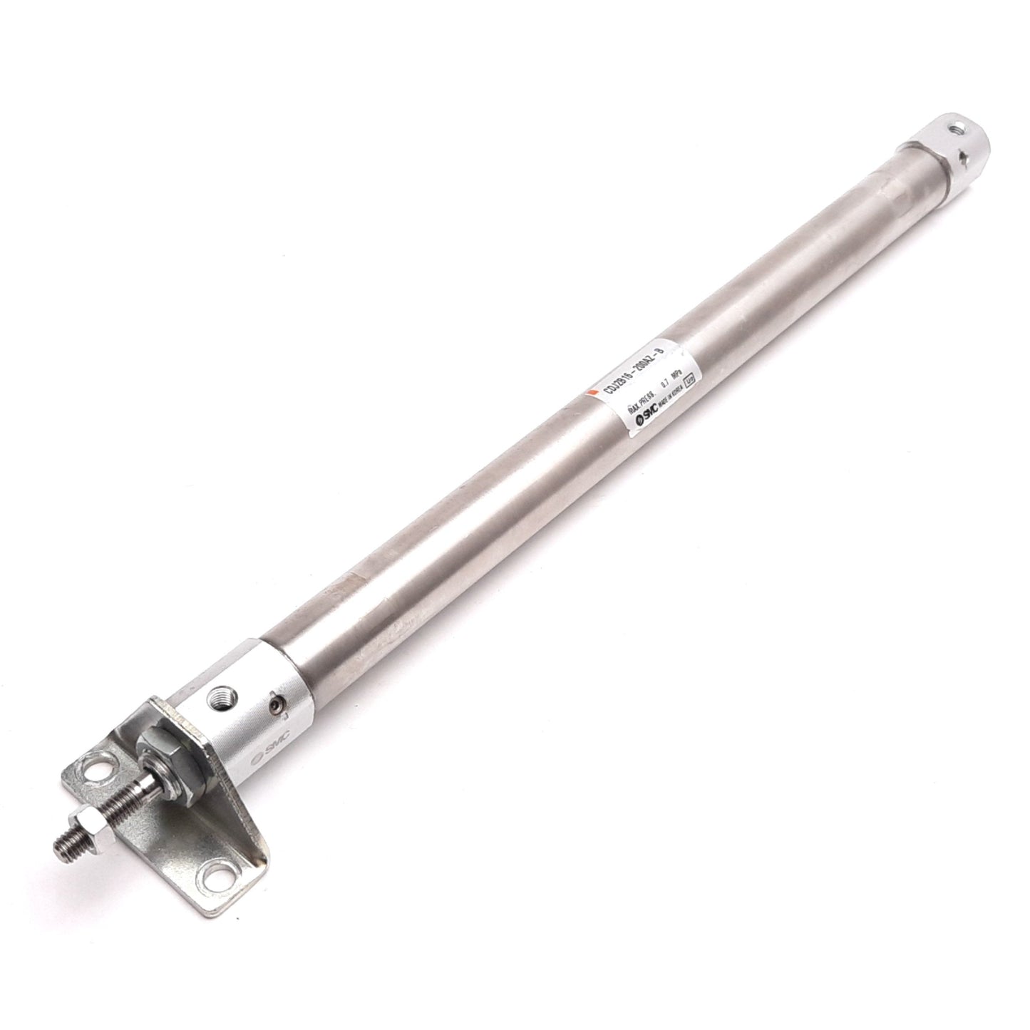 Used SMC CDJ2B16-200AZ-B Pneumatic Cylinder, Bore: 16mm, Stroke: 200mm, 0.7MPa M5x0.8