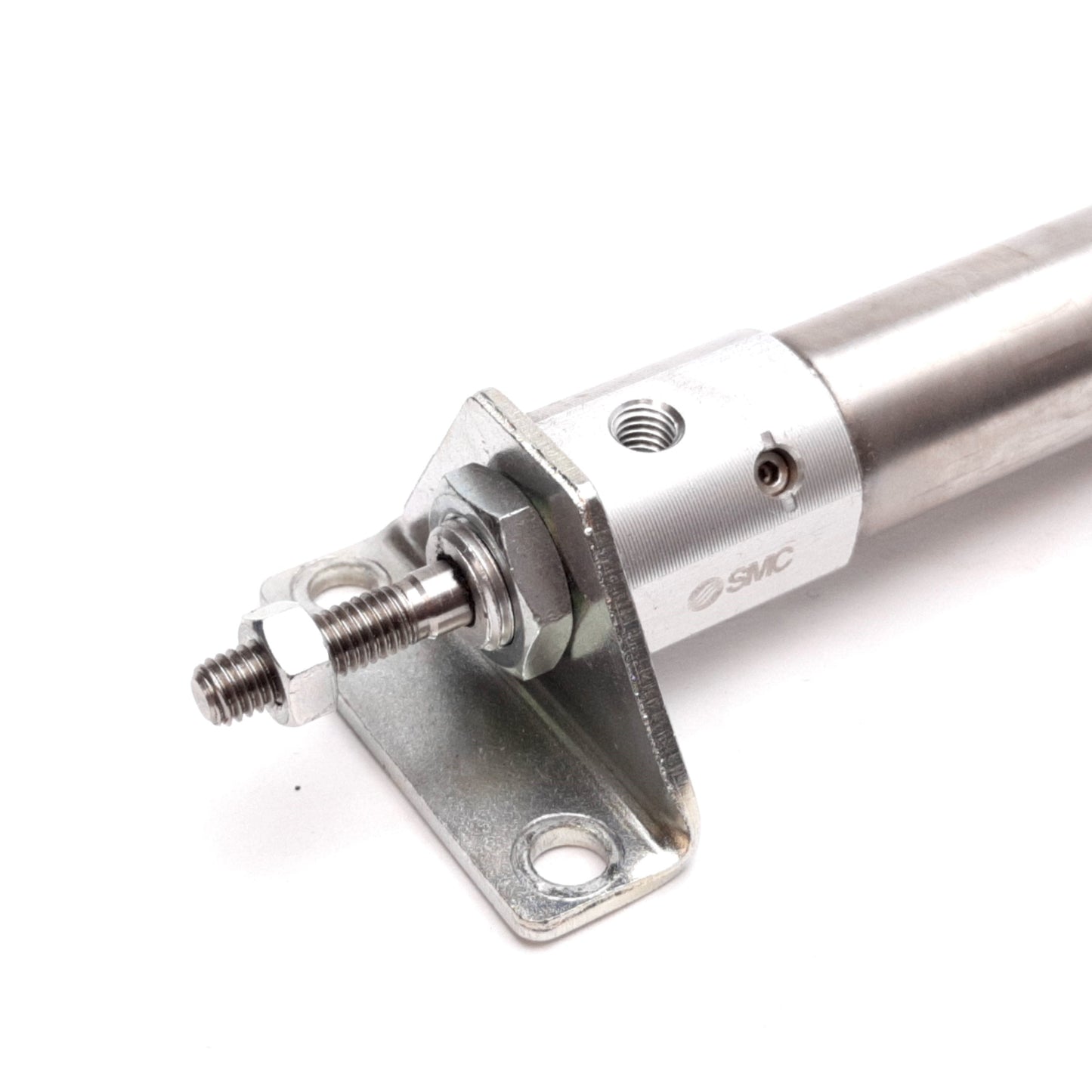 Used SMC CDJ2B16-200AZ-B Pneumatic Cylinder, Bore: 16mm, Stroke: 200mm, 0.7MPa M5x0.8