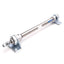 Used Festo DSNU-8-80-P-A Pneumatic Cylinder, Bore: 8mm, Stroke: 80mm, 10bar, M5x0.8