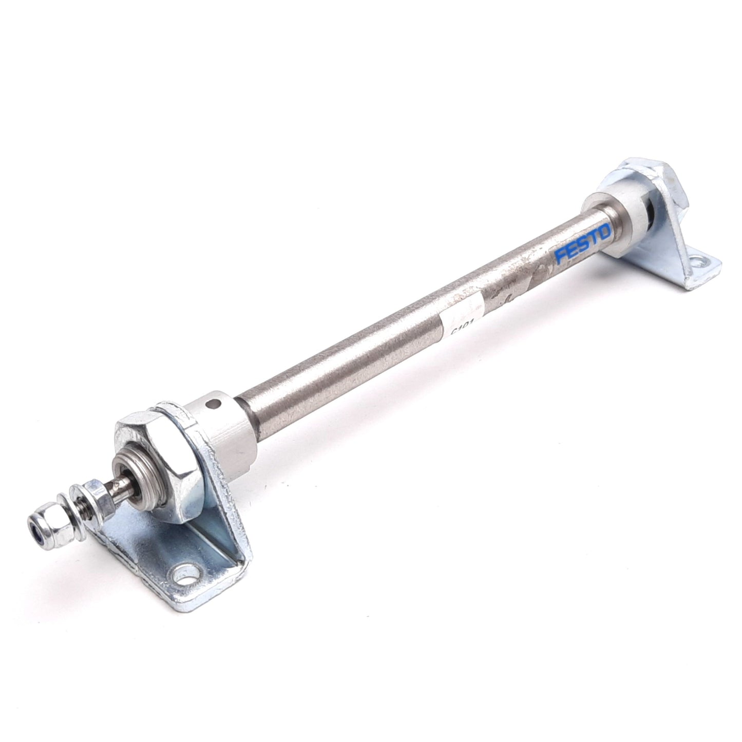 Used Festo DSNU-8-80-P-A Pneumatic Cylinder, Bore: 8mm, Stroke: 80mm, 10bar, M5x0.8