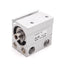 Used SMC CUJB16-10D Compact Cylinder, Bore: 16mm, Stroke: 10mm, 0.7MPa, M3x0.5