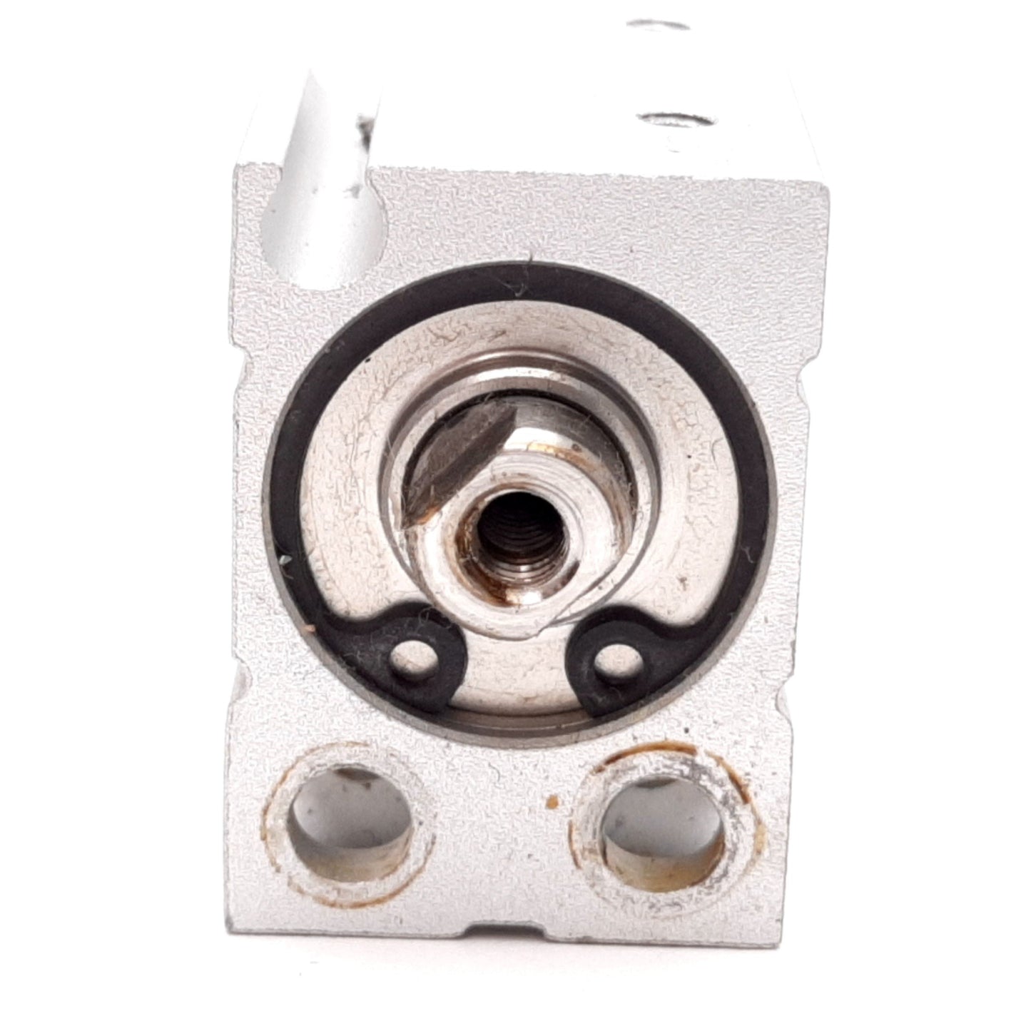 Used SMC CUJB16-10D Compact Cylinder, Bore: 16mm, Stroke: 10mm, 0.7MPa, M3x0.5