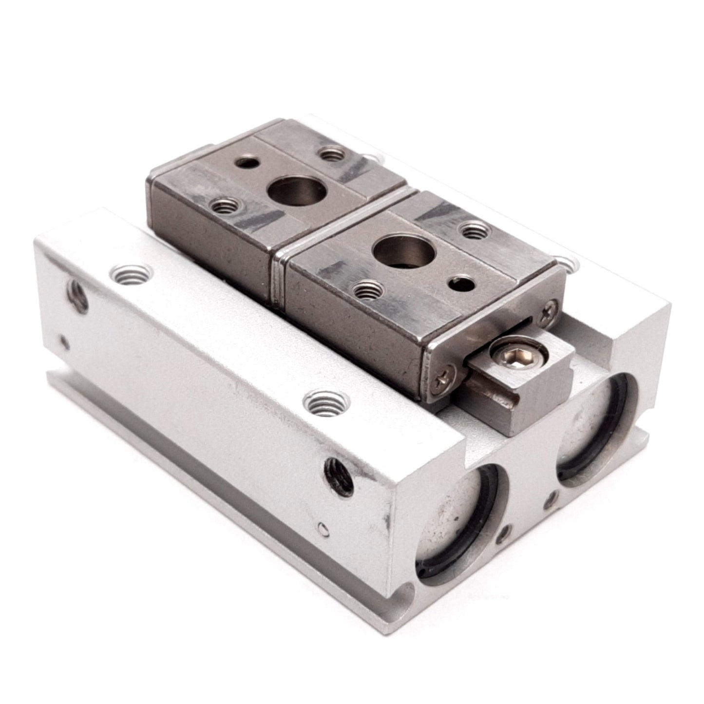 Used SMC MHF2-12D Pneumatic Gripper, Bore: 12mm, Stroke: 6mm/Finger, 0.1-0.7MPa