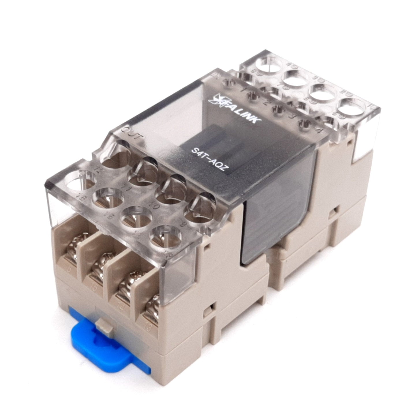 New – Open box Falink S4T-AQZ Relay Board with 4x Panasonic AQZ202D Relays, SPST-NO