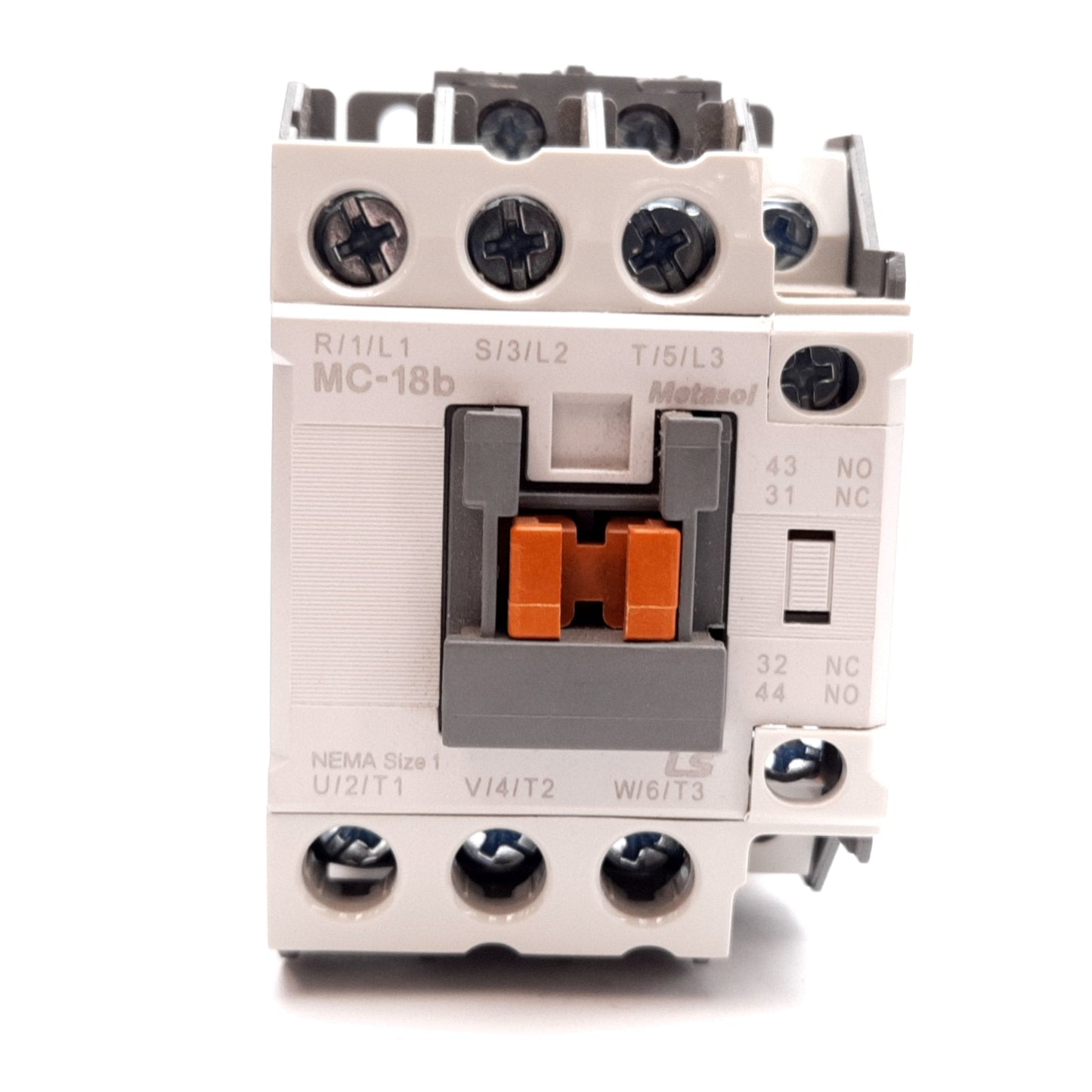 Used LS Electric MC-18b Contactor, 3-Pole W/ N/O & N/C Aux, Coil: 100-110VAC