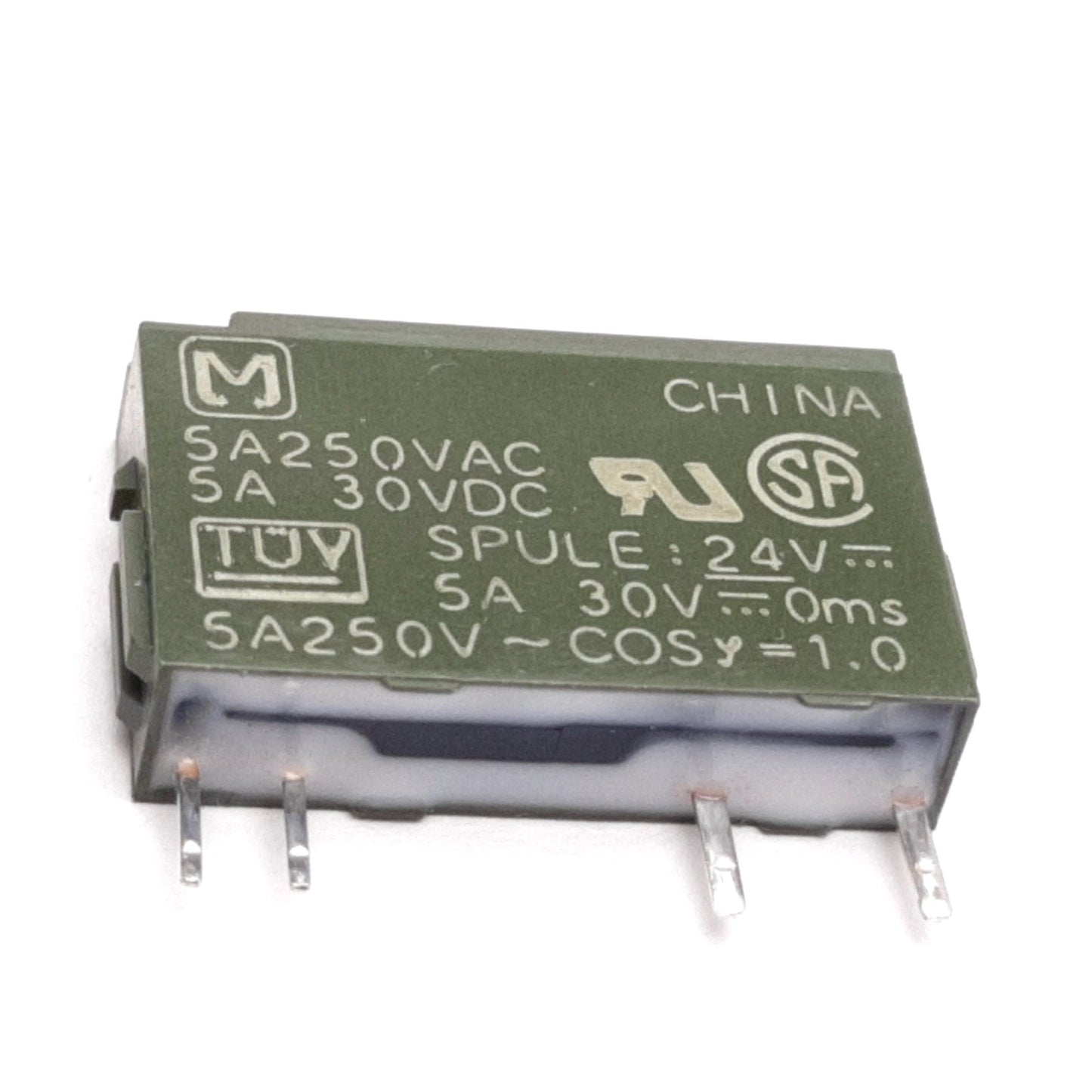 Used Lot of 5 Panasonic PA1a-24V APA3312 Relay, SPST-NO, Coil: 24VDC, 5A 250VAC 30VDC