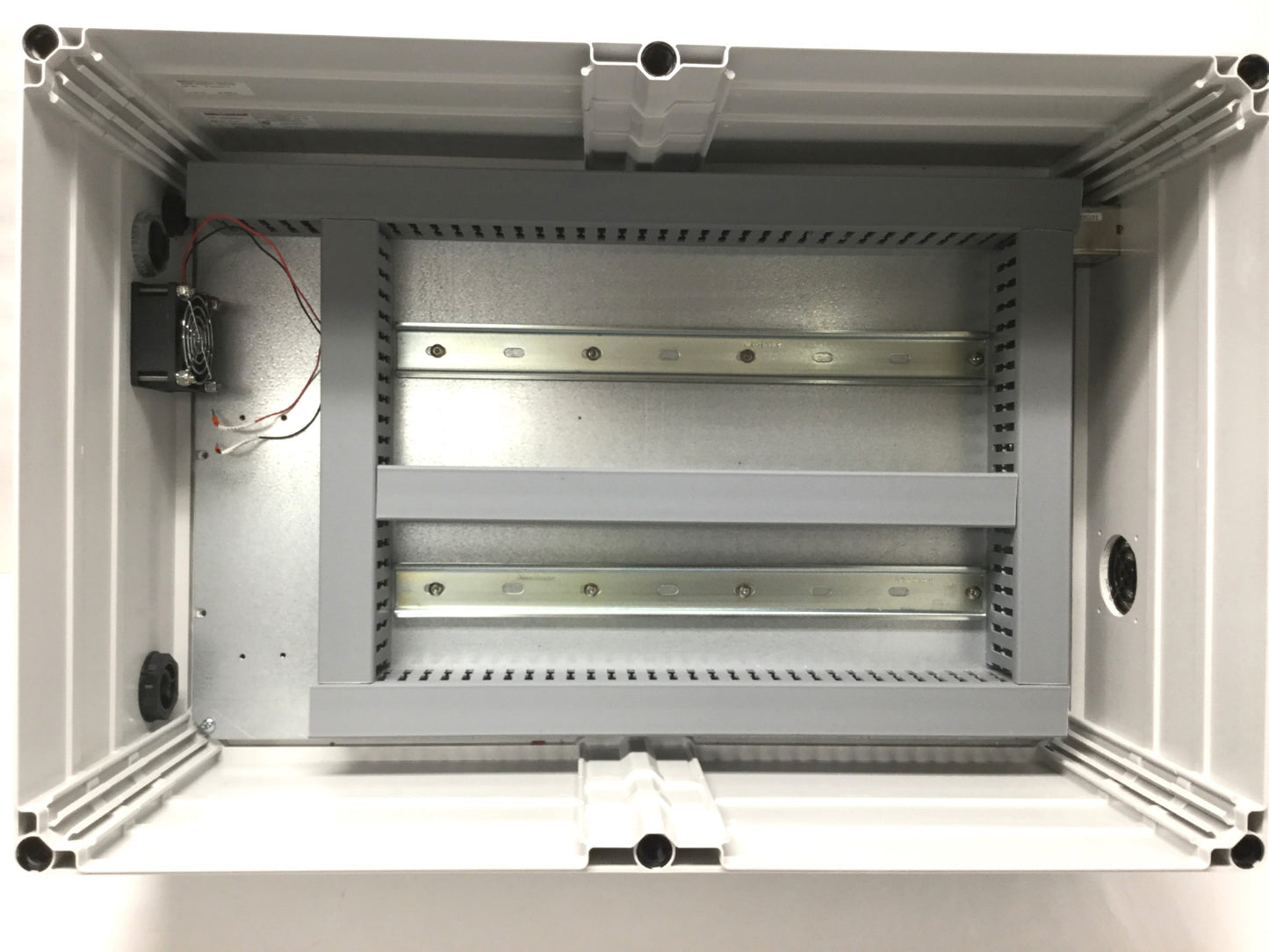 Used Hoffman Q604018PCI Electrical Enclosure Cabinet Box, PC, 600 x 400 x 180mm w/EXT