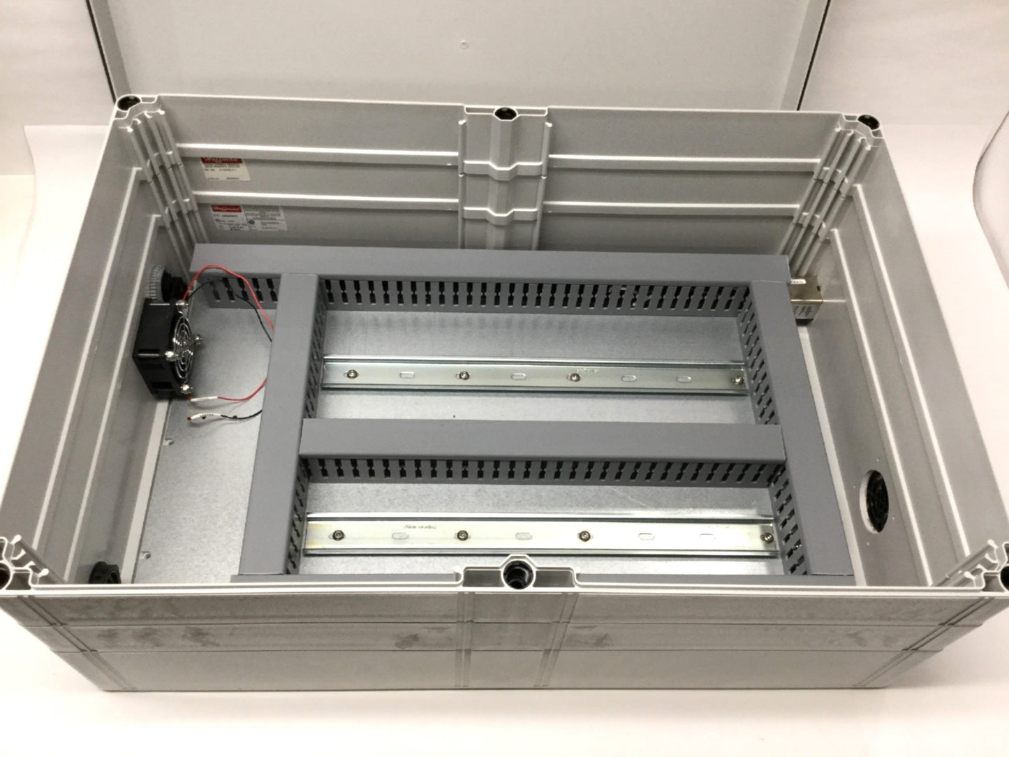 Used Hoffman Q604018PCI Electrical Enclosure Cabinet Box, PC, 600 x 400 x 180mm w/EXT