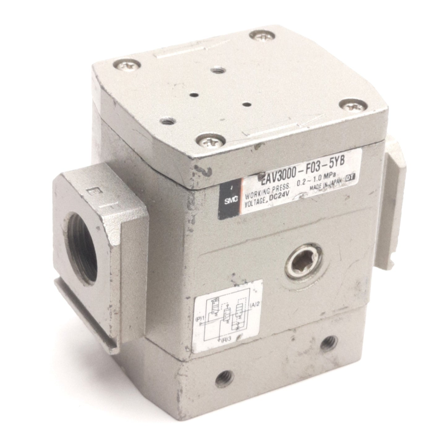 Used SMC EAV3000-F03-5YB Soft Start Valve 3/8"G Port, 0.2-1MPa, 24V DC Coil