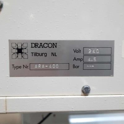 Used DRACON ARA-400 Winder With Dancer, CW, 16" Core 70" OD, 25RPM, 1PH 240VAC